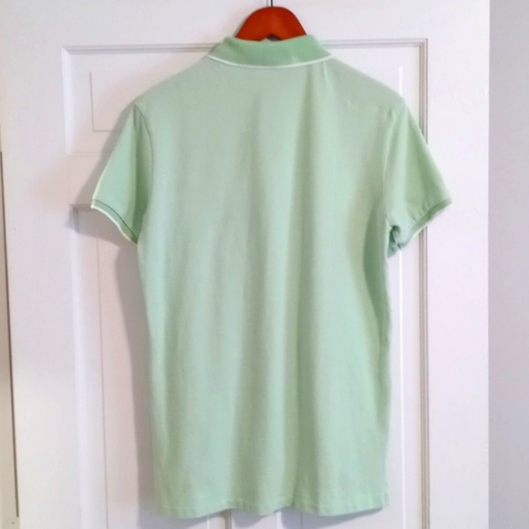 💚RARE/VTG Polo Ralph Lauren💚 - Mint Green "PRL" Monogram S/S Pique Polo - Picture 2 of 16